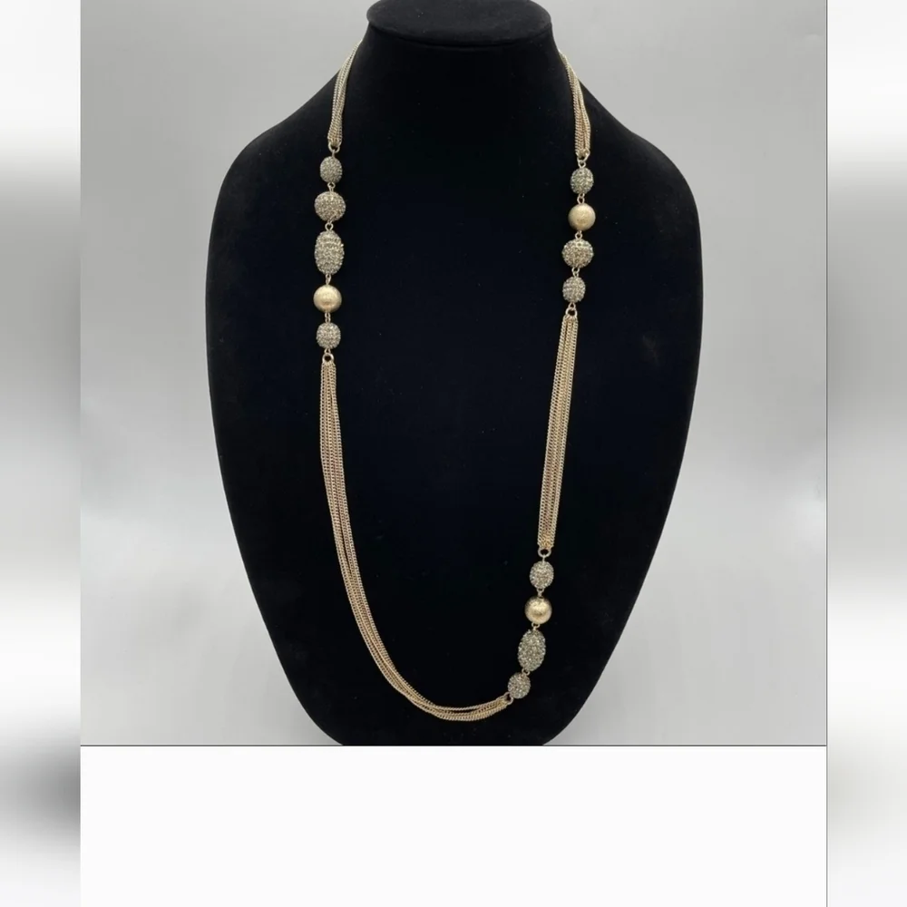 Chico’s Multi Strand Accented Long Necklace